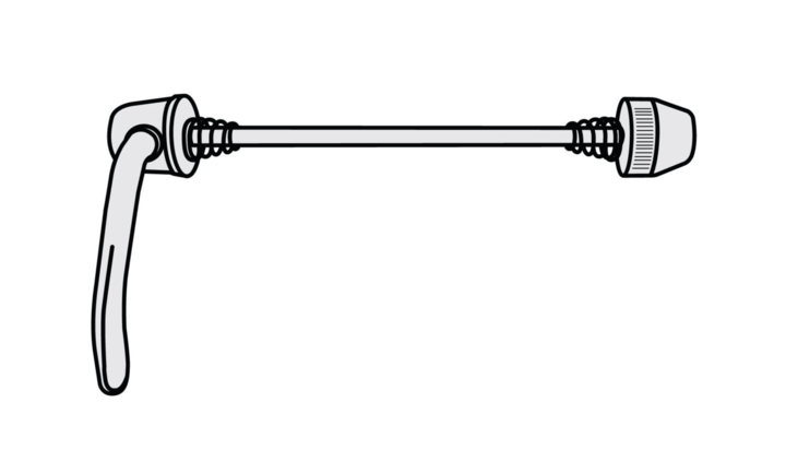 Axe de roue à serrage rapide V BIKE arrière traversant ø12mm - Tonnycat